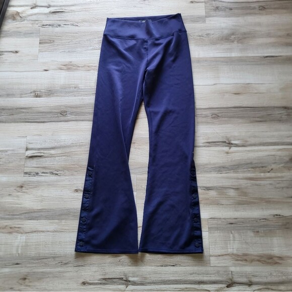 Echt Snap Side Purple Flare Leg Leggings Pants Y2K 00s Sz 3X Trackpants - Picture 1 of 8